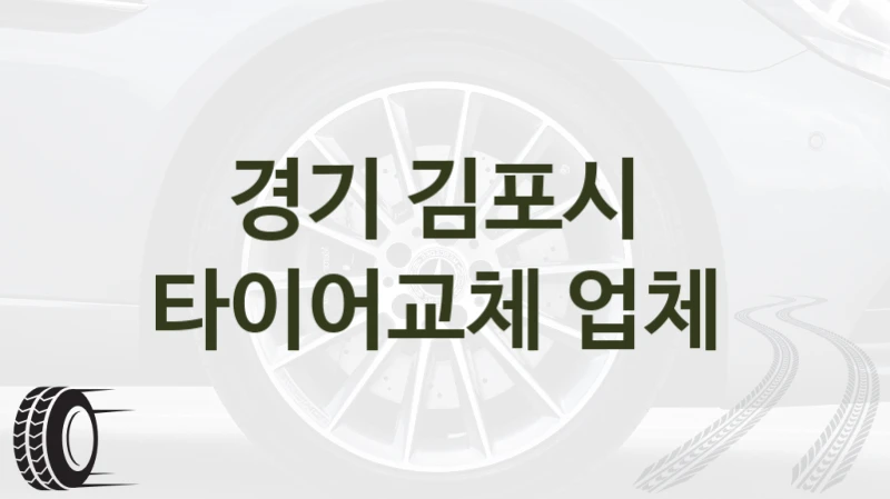 경기 김포시 
타이어교체 업체