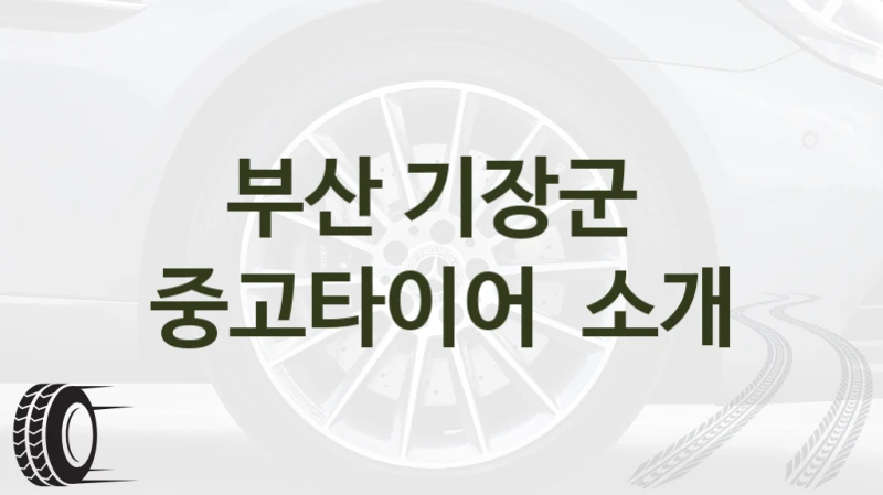 부산 기장군 
중고타이어  소개