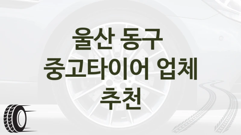 울산 동구 
중고타이어 업체 추천