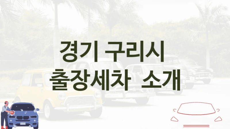 경기 구리시 
출장세차  소개