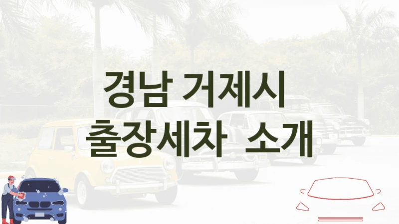 경남 거제시 
출장세차  소개