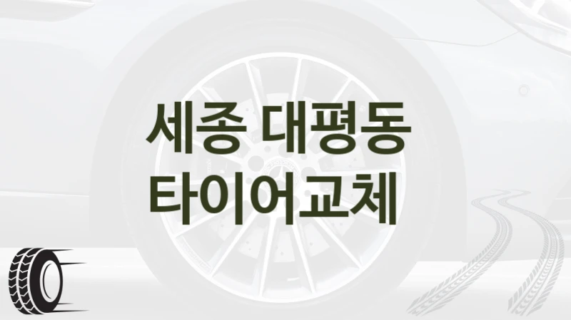 세종 대평동 
타이어교체