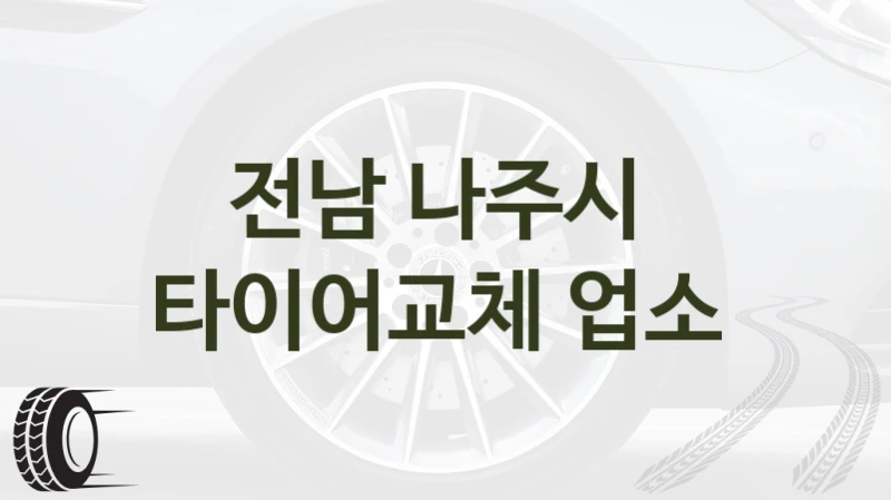전남 나주시 
타이어교체 업소