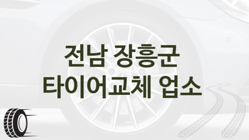 전남 장흥군 
타이어교체 업소