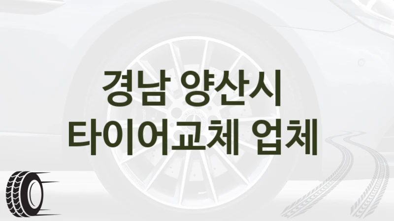 경남 양산시 
타이어교체 업체
