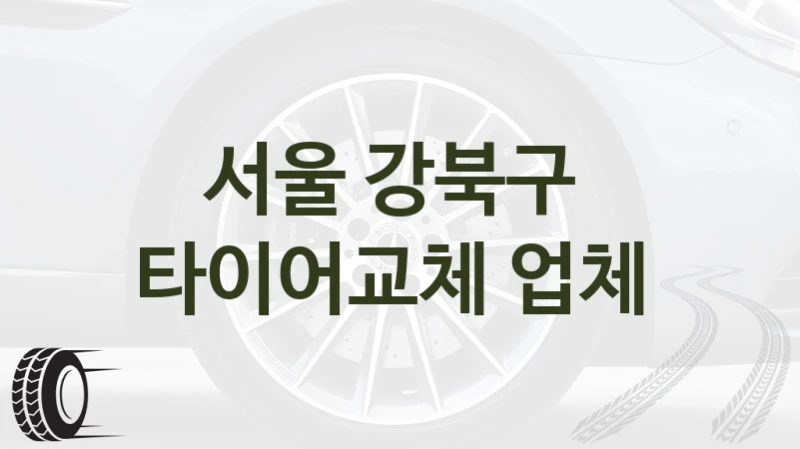 서울 강북구 
타이어교체 업체