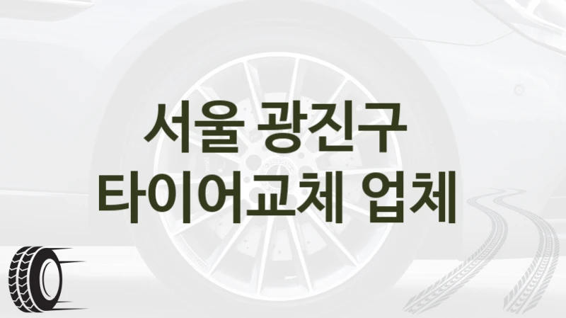 서울 광진구 
타이어교체 업체